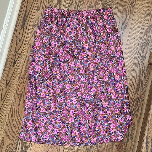 J. Crew Factory Purple and Pink Casual Pencil Skirt - Picture 5 of 6